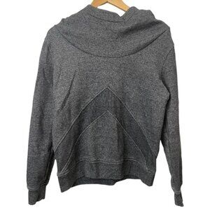 Lole charcoal cowl neck hooded knit sweater